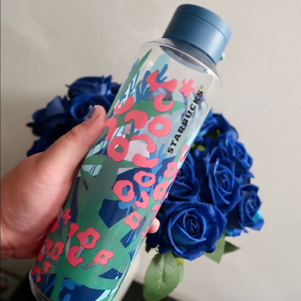 🐯 💚💙 Starbucks Leopard Jungle Water Bottle